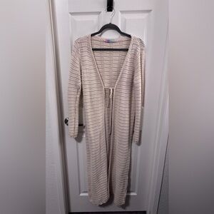 Free People Beach Cream Knit Duster